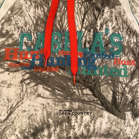 Cabela’s Hunting Snow Camo Hoodie Size Medium - Picture 2 of 7